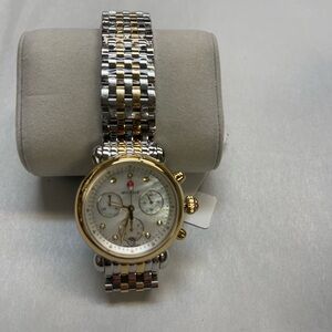 Michele Gold/Silver Watch w/ MOP Dial NWT